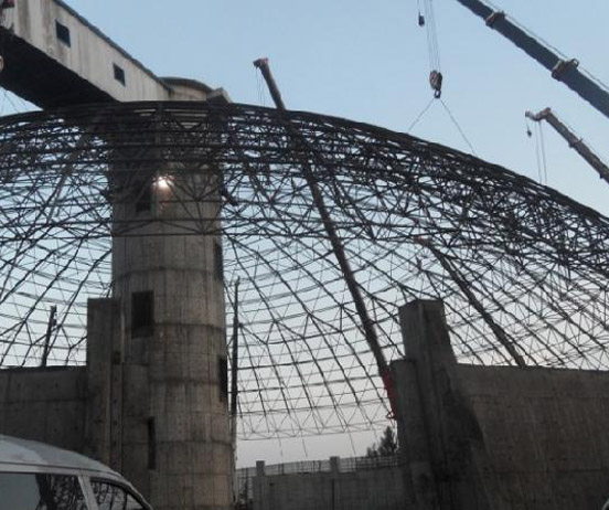 凭祥网架分条或分块安装法